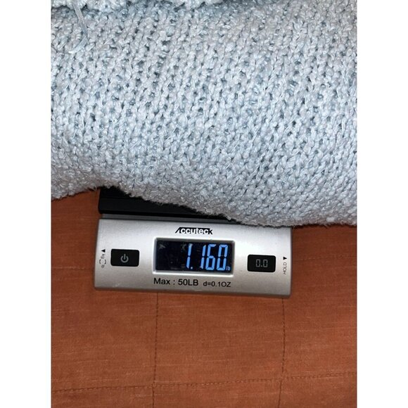 Anthropologie Blue Baggy Versatile Mock Neck Pullover Sweater Women's Size XXS - Picture 9 of 9